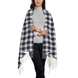ScotsTee Shop Scottish MacRae Dress Modern Solf Tartan Plaid Tassel Winter Scarf