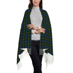 ScotsTee Shop Scottish Newlands of Lauriston Solf Tartan Plaid Tassel Winter Scarf
