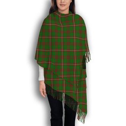 ScotsTee Shop Scottish McKinnon Hunting Modern Solf Tartan Plaid Tassel Winter Scarf