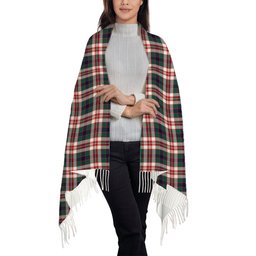 ScotsTee Shop Scottish Robertson Dress Modern Solf Tartan Plaid Tassel Winter Scarf