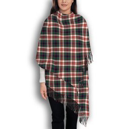 ScotsTee Shop Scottish Robertson Dress Modern Solf Tartan Plaid Tassel Winter Scarf