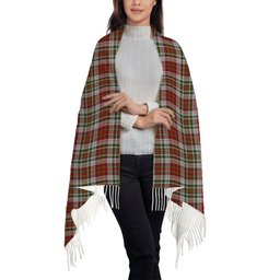 ScotsTee Shop Scottish MacAlister Dress Solf Tartan Plaid Tassel Winter Scarf
