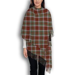 ScotsTee Shop Scottish MacAlister Dress Solf Tartan Plaid Tassel Winter Scarf