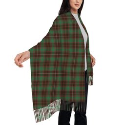 ScotsTee Shop Scottish MacFie Hunting Modern Solf Tartan Plaid Tassel Winter Scarf