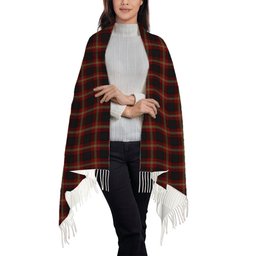 ScotsTee Shop Scottish Perry Dress Solf Tartan Plaid Tassel Winter Scarf