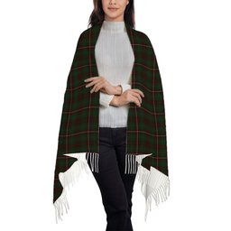 ScotsTee Shop Scottish MacKinnon Hunting 3 Solf Tartan Plaid Tassel Winter Scarf
