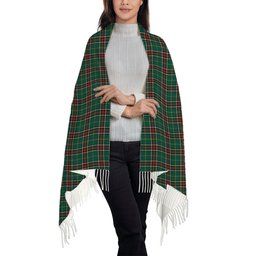 ScotsTee Shop Scottish Newfoundland Labrador Province Canada Modern Solf Tartan Plaid Tassel Winter Scarf