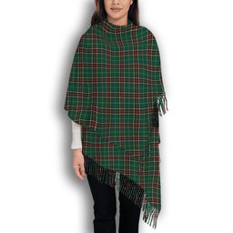 ScotsTee Shop Scottish Newfoundland Labrador Province Canada Modern Solf Tartan Plaid Tassel Winter Scarf