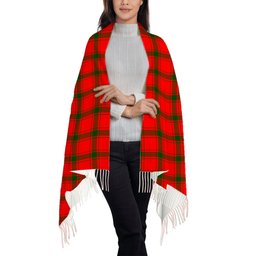 ScotsTee Shop Scottish MacDonald of Sleat SC Solf Tartan Plaid Tassel Winter Scarf