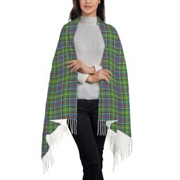 ScotsTee Shop Scottish Whitelaw Solf Tartan Plaid Tassel Winter Scarf