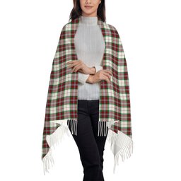 ScotsTee Shop Scottish MacLean Dress Ancient Solf Tartan Plaid Tassel Winter Scarf