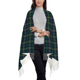 ScotsTee Shop Scottish Hunter of Hunterston Modern Solf Tartan Plaid Tassel Winter Scarf