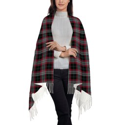 ScotsTee Shop Scottish Lindsay Hunting Modern Solf Tartan Plaid Tassel Winter Scarf