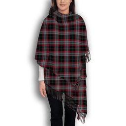 ScotsTee Shop Scottish Lindsay Hunting Modern Solf Tartan Plaid Tassel Winter Scarf