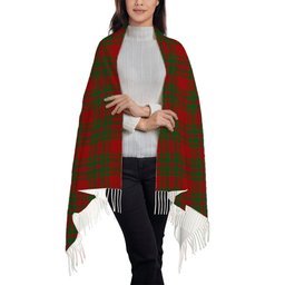 ScotsTee Shop Scottish McKintosh Red Solf Tartan Plaid Tassel Winter Scarf