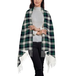 ScotsTee Shop Scottish Graham Dress Modern Solf Tartan Plaid Tassel Winter Scarf