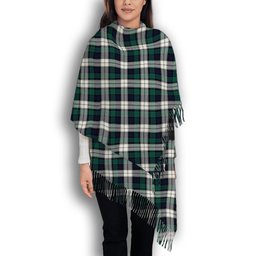 ScotsTee Shop Scottish Graham Dress Modern Solf Tartan Plaid Tassel Winter Scarf