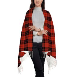 ScotsTee Shop Scottish McLeod of Raasay Ancient Solf Tartan Plaid Tassel Winter Scarf