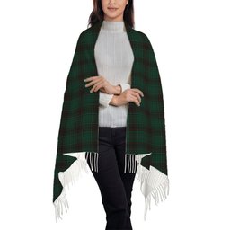 ScotsTee Shop Scottish MacGillivray Hunting Modern Solf Tartan Plaid Tassel Winter Scarf