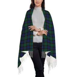 ScotsTee Shop Scottish Hogarth of Firhill 2 Solf Tartan Plaid Tassel Winter Scarf