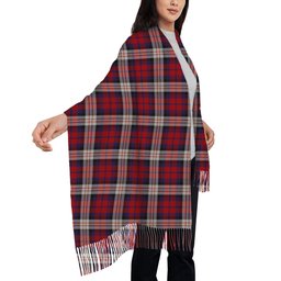 ScotsTee Shop Scottish McDonald Dress Irish Solf Tartan Plaid Tassel Winter Scarf