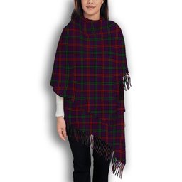 ScotsTee Shop Scottish Montgomrie or Montgomery of Eglinton Solf Tartan Plaid Tassel Winter Scarf