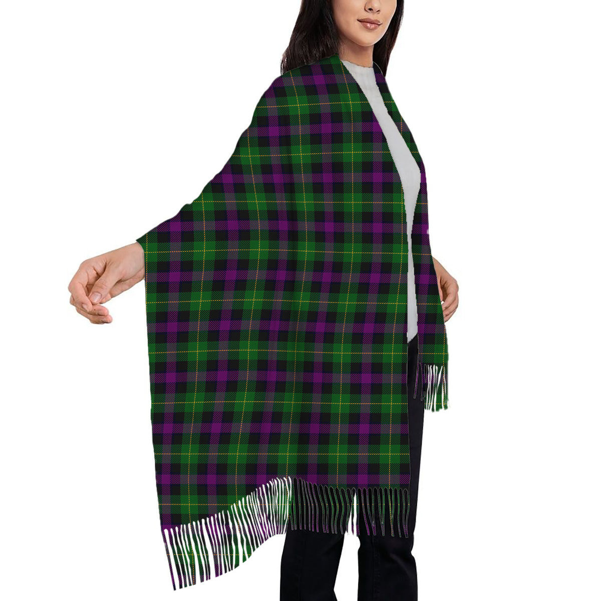 ScotsTee Shop Scottish Martin Hunting Solf Tartan Plaid Tassel Winter Scarf