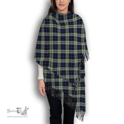 ScotsTee Shop Scottish MacLeod Of Californian Solf Tartan Plaid Tassel Winter Scarf