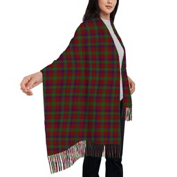 ScotsTee Shop Scottish MacDonald of Glengarry Full Dress Solf Tartan Plaid Tassel Winter Scarf