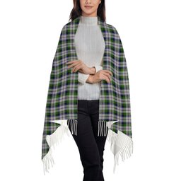 ScotsTee Shop Scottish MacNaughton Dress Solf Tartan Plaid Tassel Winter Scarf