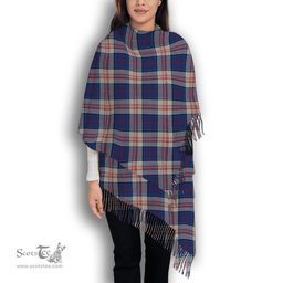 ScotsTee Shop Scottish Stewart of Appin Hunting Dress Solf Tartan Plaid Tassel Winter Scarf