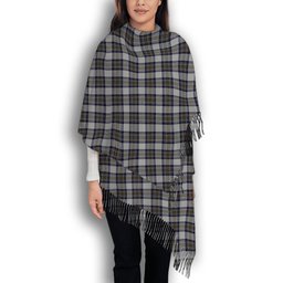 ScotsTee Shop Scottish Stewart Dress Blue Solf Tartan Plaid Tassel Winter Scarf