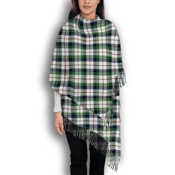 ScotsTee Shop Scottish Macnaghten Dress Modern Solf Tartan Plaid Tassel Winter Scarf