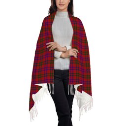 ScotsTee Shop Scottish Lovat or Fraser Solf Tartan Plaid Tassel Winter Scarf
