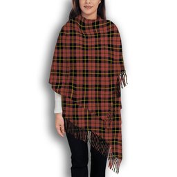 ScotsTee Shop Scottish MacAlister of Skye Ancient Solf Tartan Plaid Tassel Winter Scarf