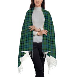 ScotsTee Shop Scottish Stephenson Hunting Ancient Solf Tartan Plaid Tassel Winter Scarf