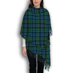 ScotsTee Shop Scottish Stephenson Hunting Red Stripe Solf Tartan Plaid Tassel Winter Scarf