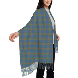 ScotsTee Shop Scottish Stewart of Appin Hunting Ancient Solf Tartan Plaid Tassel Winter Scarf