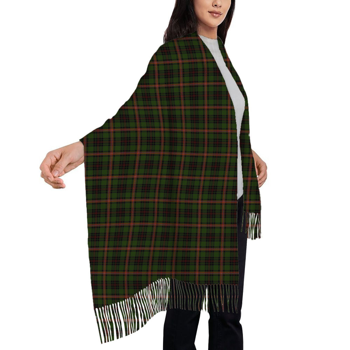ScotsTee Shop Scottish Pilette of Kinnear Solf Tartan Plaid Tassel Winter Scarf