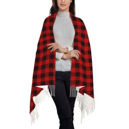 ScotsTee Shop Scottish Wemyss Modern Clan Solf Tartan Plaid Tassel Winter Scarf