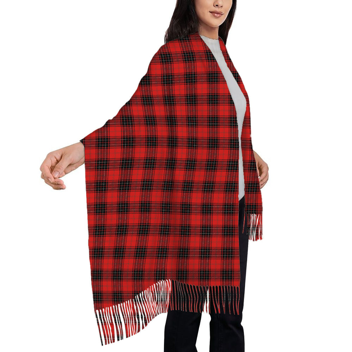 ScotsTee Shop Scottish Wemyss Modern Clan Solf Tartan Plaid Tassel Winter Scarf