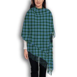 ScotsTee Shop Scottish Robinson Barbara Ann Solf Tartan Plaid Tassel Winter Scarf