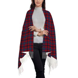 ScotsTee Shop Scottish Nicolson of Tiree & Coll Solf Tartan Plaid Tassel Winter Scarf
