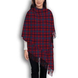 ScotsTee Shop Scottish Nicolson of Tiree & Coll Solf Tartan Plaid Tassel Winter Scarf