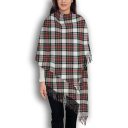ScotsTee Shop Scottish Stewart Dress Modern Solf Tartan Plaid Tassel Winter Scarf