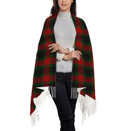 ScotsTee Shop Scottish Skene of Cromar Black Solf Tartan Plaid Tassel Winter Scarf