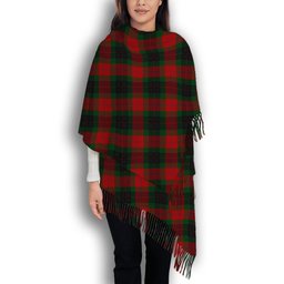 ScotsTee Shop Scottish Skene of Cromar Black Solf Tartan Plaid Tassel Winter Scarf