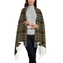 ScotsTee Shop Scottish Stewart Hunting Weathered Solf Tartan Plaid Tassel Winter Scarf