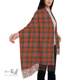 ScotsTee Shop Scottish McPherson Weathered Solf Tartan Plaid Tassel Winter Scarf