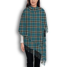 ScotsTee Shop Scottish MacTavish Dress Ancient Solf Tartan Plaid Tassel Winter Scarf